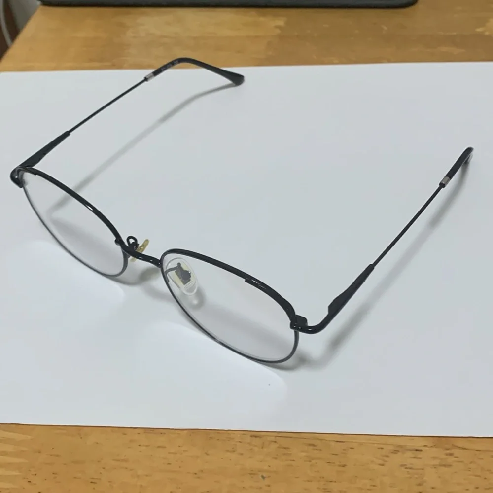 Round Lens Cat Eyes Blue Light UV Blocking Computer Glasses Metal Frame
